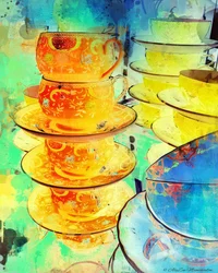 Mucchio arancione e oro, 2014